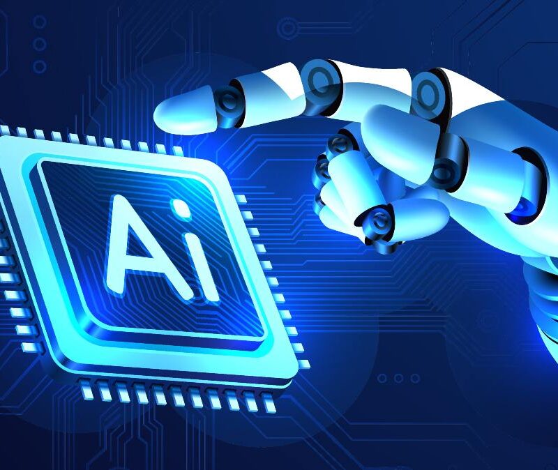 Paciente con parálisis usando un brazo robótico asistido por inteligencia artificial