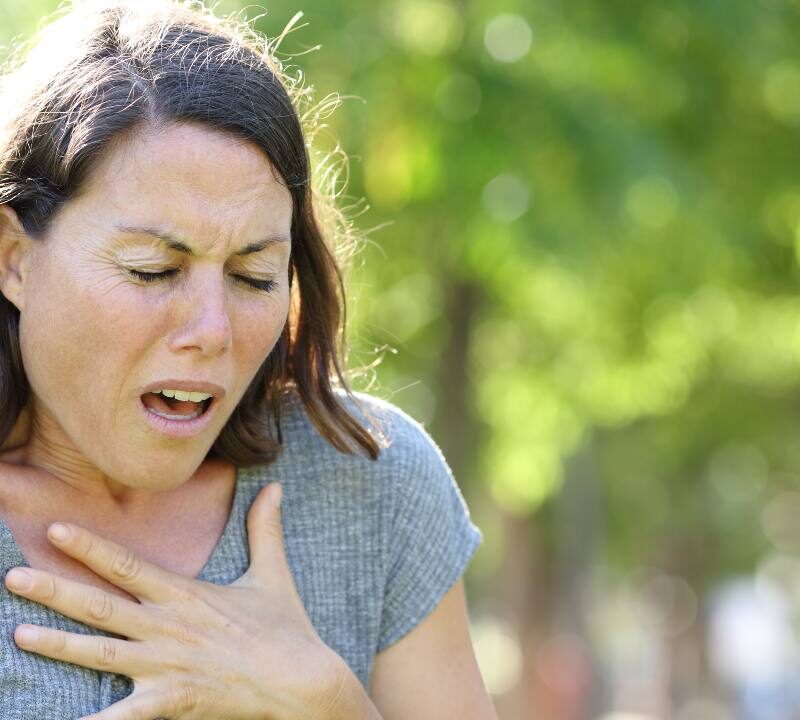 Gráfico que muestra el aumento de casos de ansiedad y depresión durante olas de calor.