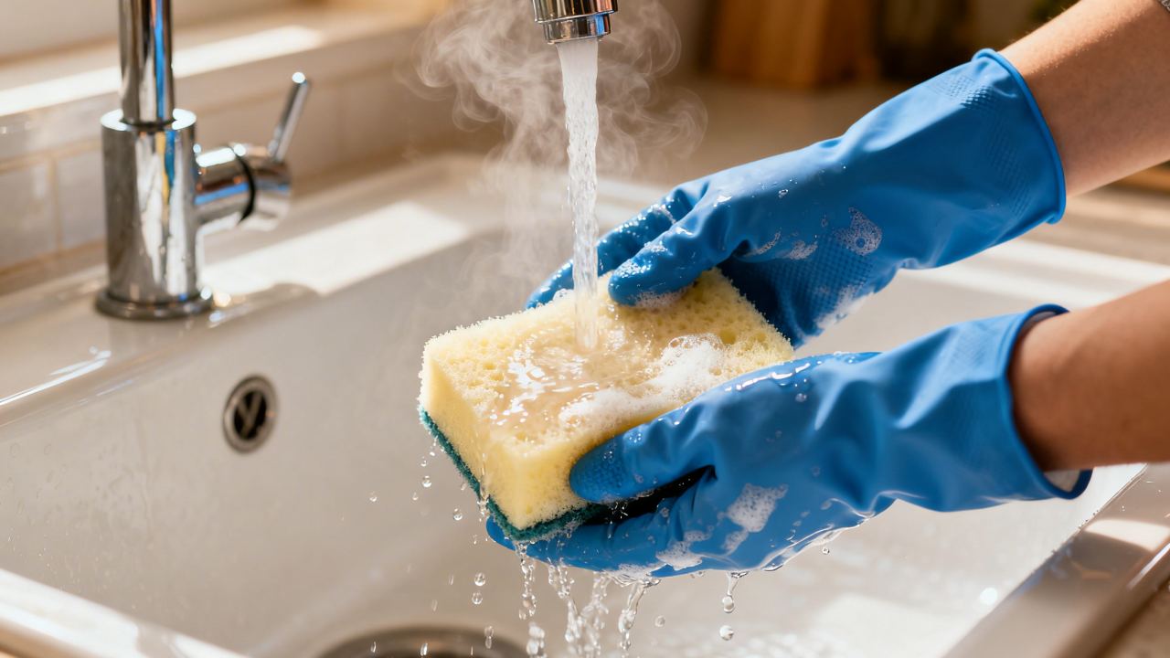 ¿Cómo limpiar esponjas y trapos para evitar bacterias?