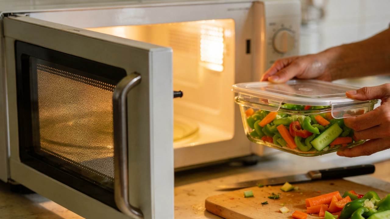 Cocinar con microondas: beneficios y riesgos que debes conocer