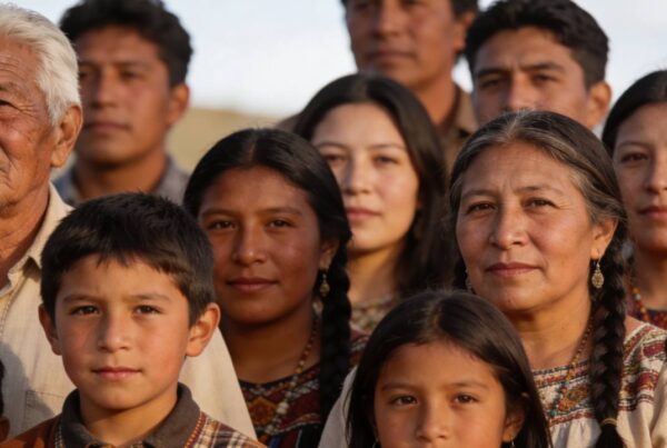 Comunidades indígenas de América representando diversidad genética