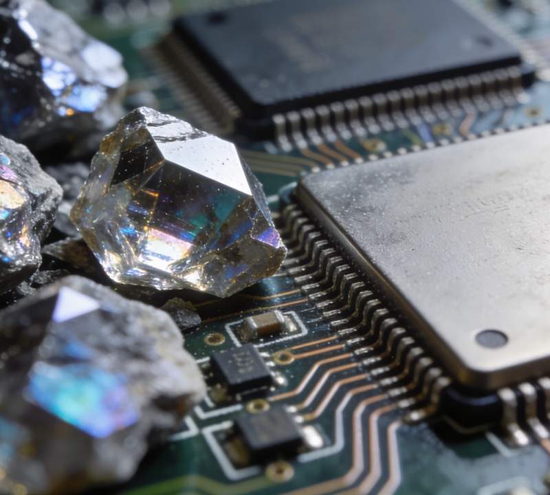 Minerales de tierras raras utilizados en tecnología moderna