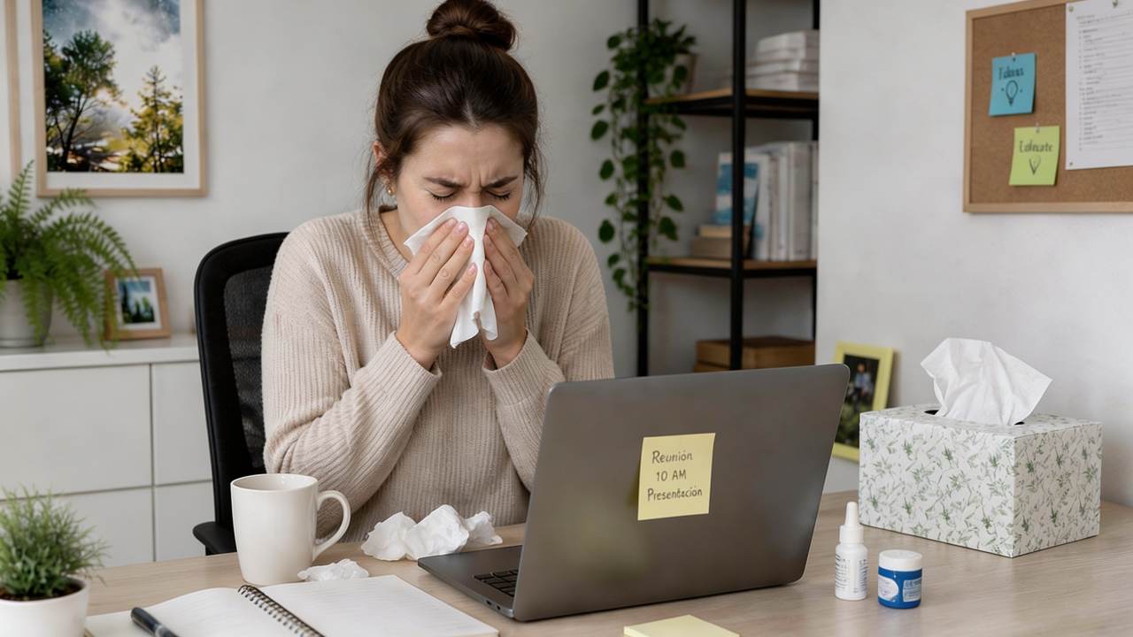 Cómo aliviar la alergia sin sentir sueño en el día a día